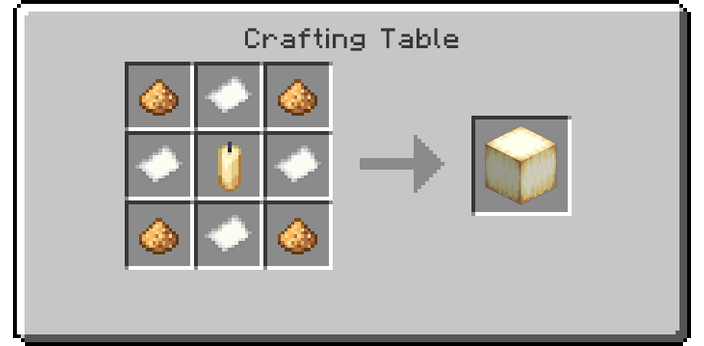 Vanilla Froglights Crafting Recipes